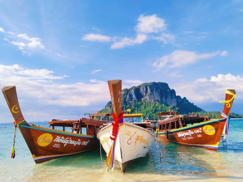 Ao Nang: 4 Islands Day Tour by Speedboat or Longtail Boat - Poda Island break: lunch, swimming, and breathing room