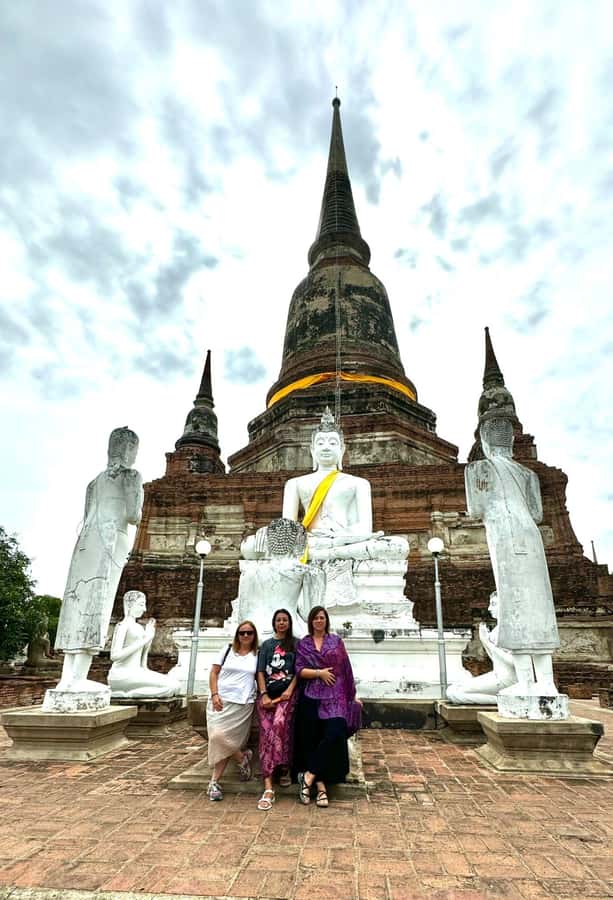Bangkok: Ayutthaya & Local Market Tour In Spanish or English - Wat Lokaya Sutha: outdoor reclining Buddha with a nature backdrop