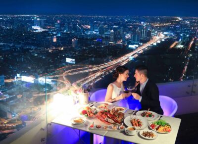 Bangkok: Baiyoke Tower Balcony Buffet & Observation Deck - 81st-floor Bangkok Balcony Restaurant: what the balcony buffet actually feels like