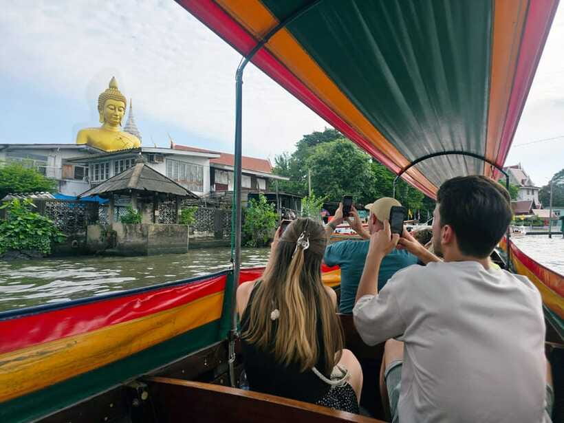Bangkok Long Boat Canal a Big Buddha & Culture Markets Tour - Thonburi orientation: water taxi rides and the temple pass-by