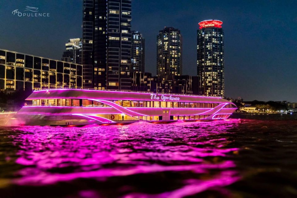 Bangkok: Opulence Luxury Chao Phraya Dinner Cruise - The live entertainment: traditional welcome to band-led night energy