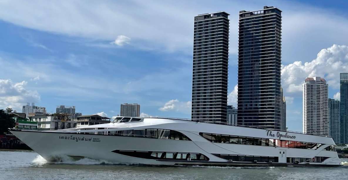 Bangkok: Opulence Luxury Chao Phraya Dinner Cruise - Your river route: landmarks you’ll recognize, seen from the water