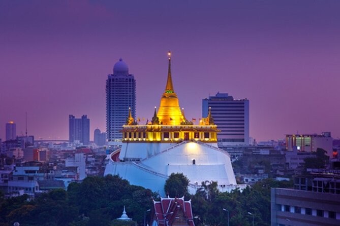 Bangkok Tuk Tuk Tour - Hotel-pickup & Dinner - Stop 2: Golden Mount (Wat Saket) and the 344 steps payoff