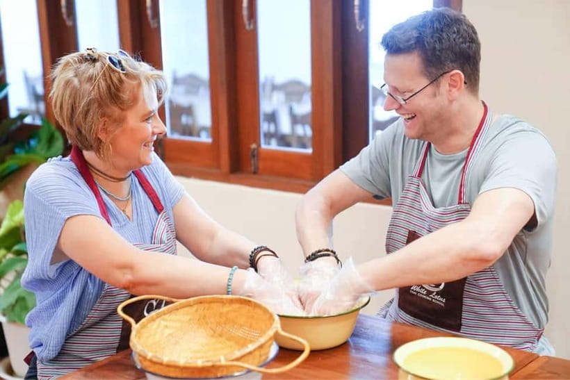 Bangkok: White Lotus Thai Cooking Class with Market Tour - Fresh coconut milk and sticky rice: the skill you’ll actually use
