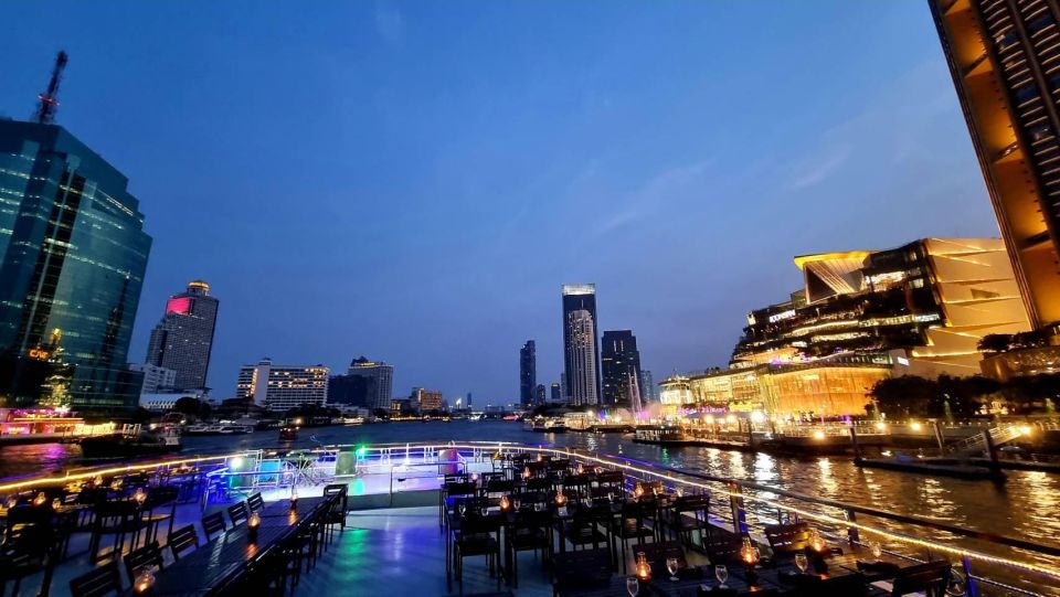 Bangkok: White Orchid Chao Phraya Dinner Cruise - Live Music, Traditional Dances, and the best viewing spots