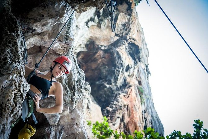 Beginner's Half-Day Rock Climbing Tours at Railay Beach Krabi - Climbing time on the wall: routes, pace, and how to manage nerves