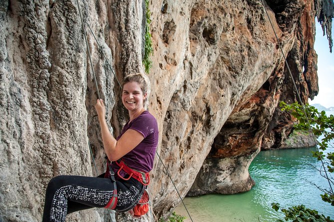 Beginner's Half-Day Rock Climbing Tours at Railay Beach Krabi - Real Rocks Climbing School check-in: gear fitting and your first safety moment
