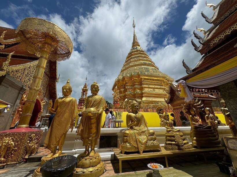 Chiang Mai: Elephant Sanctuary, Monk Trail & Doi Suthep Tour - Doi Suthep: the sacred pagoda plus the meaning behind what you see