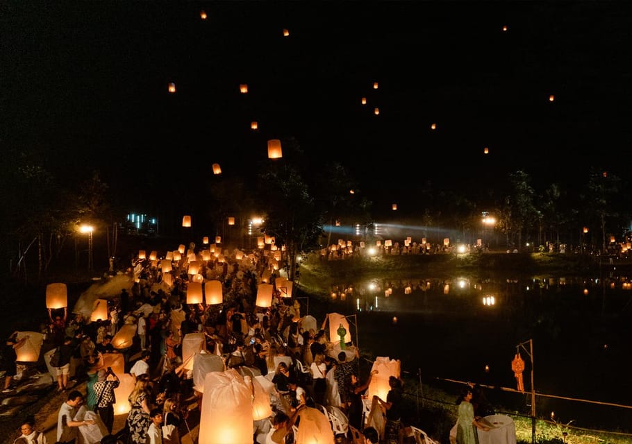 Chiang Mai: Heaven Lantern Festival Ticket with Dinner 2025 - Food and entertainment: where the evening actually feels Thai