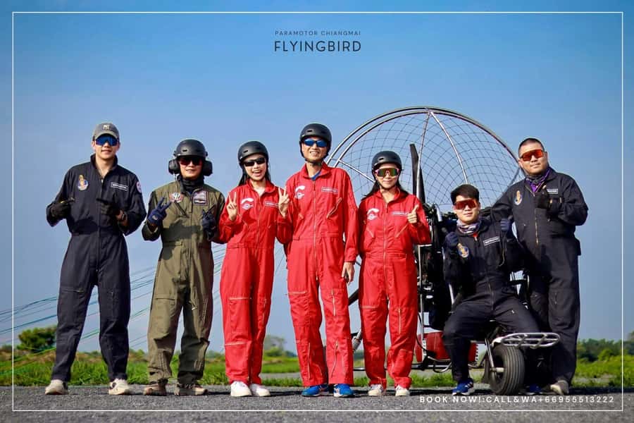 Chiang Mai: Paramotor with Licensed Flight Instructors - Entering the FlyingBird setup in Chiang Mai: pickups and first gear