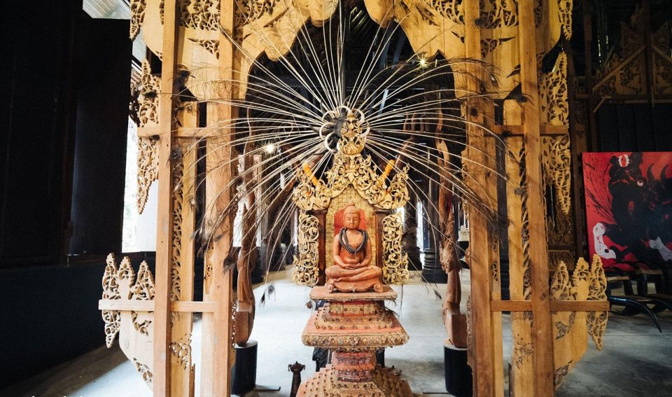 Chiang Mai: White, Red/Black & Blue Temples Tour with Lunch - Baan Dam Museum (Black House): modern art in a temple neighborhood
