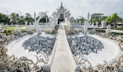Chiang Rai: 7 Major Sites, Golden Triangle & Tea Plantation - White Temple (Wat Rong Khun): modern Thai art meets Buddhist symbolism