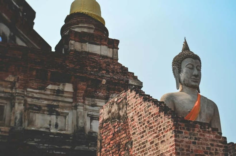 From Bangkok: Ayutthaya Heritage Tour with Sunset Boat Ride - Wat Chaiwatthanaram at Golden Light