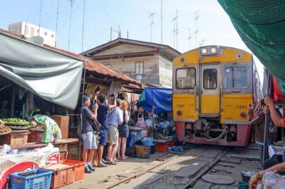 From Bangkok: Maeklong Railway and Floating Market Food Tour - Getting There From Bangkok Without Losing Your Morning