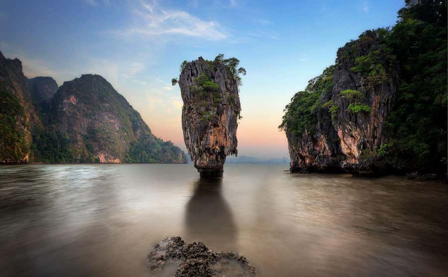 From Khao Lak: Premium James Bond Sunset and Canoe Adventure - From Khao Lak pick-up to Ao Po Pier: the day starts earlier than you think