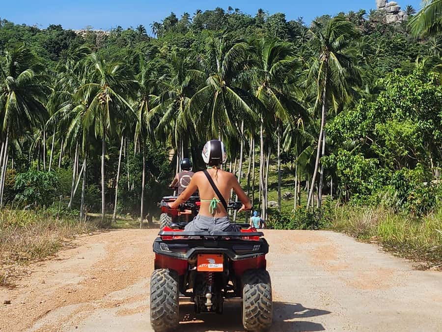 From Ko Pha Ngan: ATV Jungle Adventure Experience - The mountain peak: the view is the reward