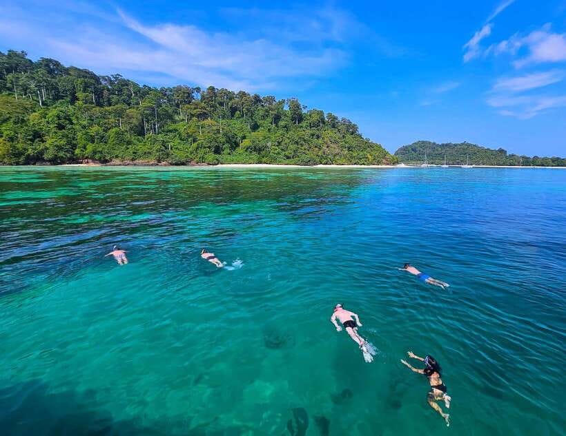 From Koh Lanta: Koh Haa & Koh Rok Snorkel Tour by Speedboat - Koh Haa: five islands and a first hit of reef life