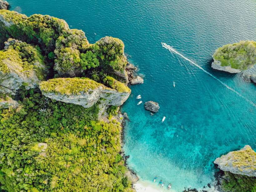 From Phi Phi: Full Day 7 Island Tour by Longtail with Sunset - Maya Bay + Bamboo Island: The National Park Fee, Explained Simply