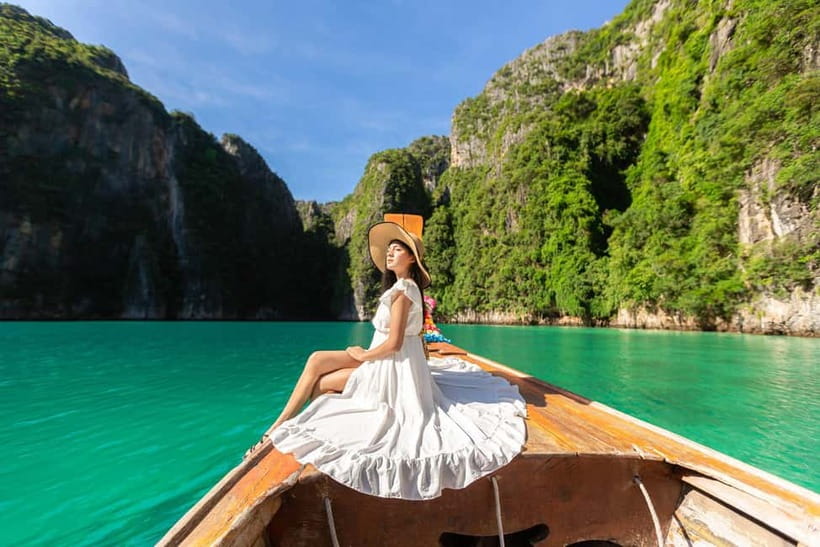 From Phi Phi: Half-Day Longtail Boat Tour to Maya Bay - Meeting point and getting there: Marlin Statue vs Krabi-area pins