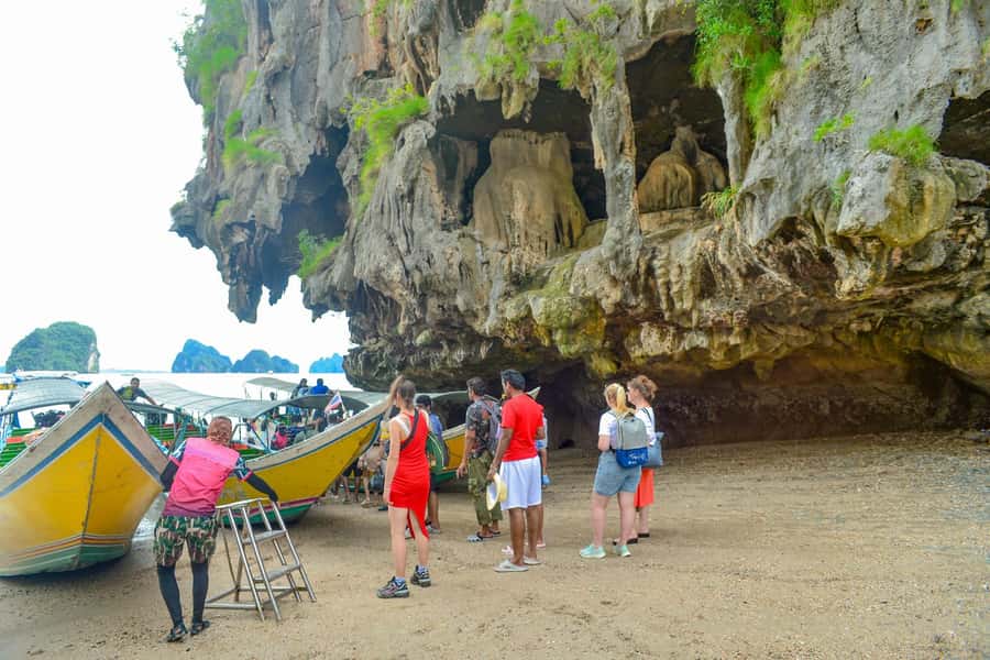 From Phuket: James Bond & Phang Nga Bay Tour by Longtail - Koh Panyee Floating Village Lunch and Walking Time