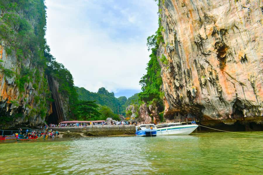 From Phuket: James Bond & Phang Nga Bay Tour by Longtail - Thalu Area (Ko Thalu Ok): Canoe and Cave Time in Phang Nga Bay