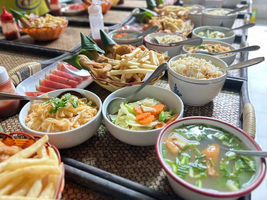 From Phuket & Khao Lak: Elephant Care with Waterfall Visit - The Thai lunch break: food that actually fills you up