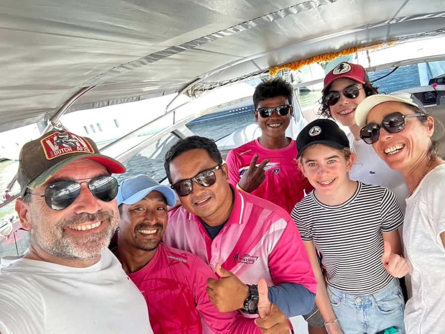 From Phuket: Phi Phi and Khai Islands Speedboat Tour - Royal Phuket Marina: pickup, safety briefing, and the first 30 minutes
