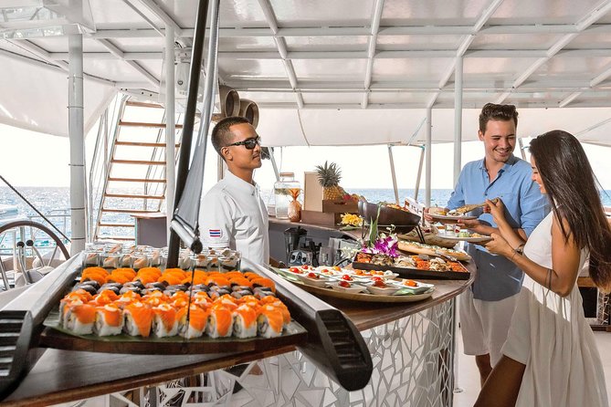 Hype Boat Club: Phuket 's Most Unique Catamaran Experience - Lunch on the water: buffet, welcome cocktail, and real comfort