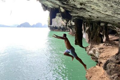 James Bond Island Private Boat Tour - Koh Panak Cave and Monkey Island: cave views plus monkey energy