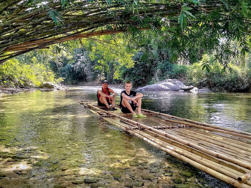 Khaolak: Bamboo Rafting, Waterfalls, and Turtle Conservation - Bamboo rafting down the river near Wang Kiang Koo Waterfall