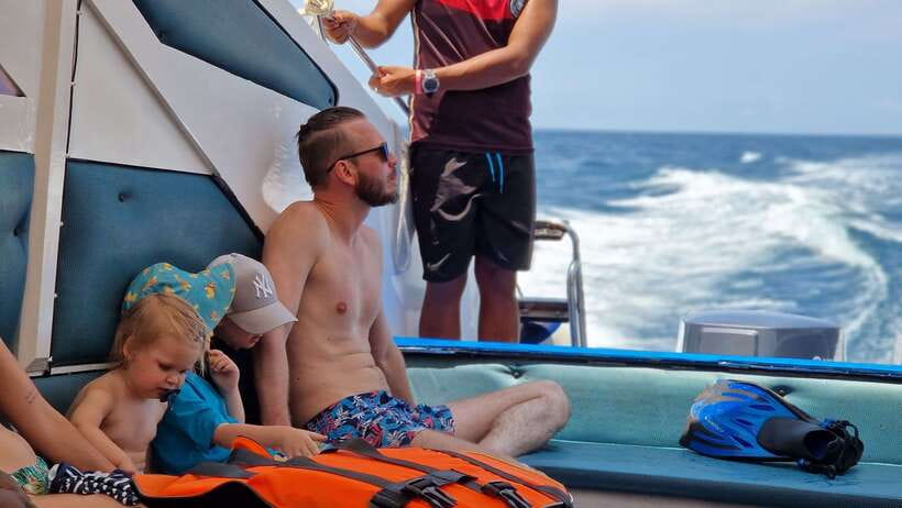 Koh Lanta: Phi Phi Islands Tour w/ Maya Bay, Snorkel & Lunch - Bamboo Island: calm-water paradise when the waves cooperate