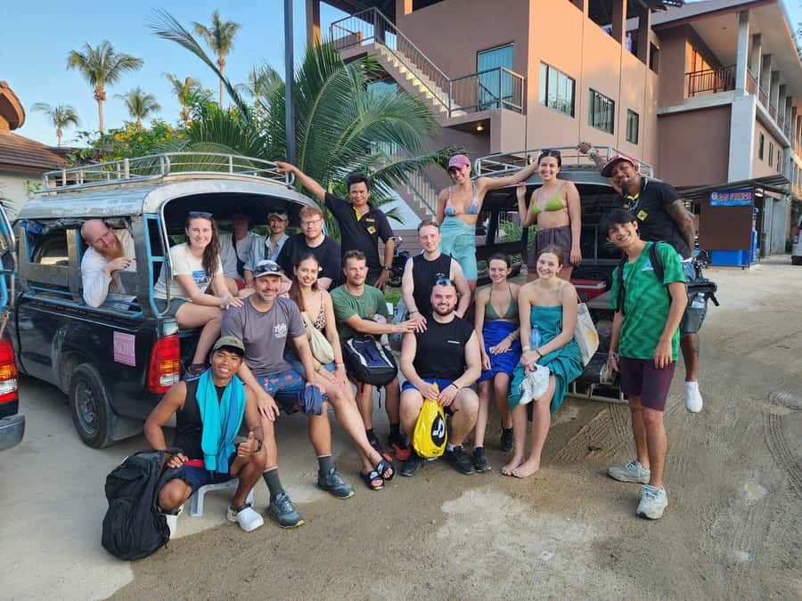 Koh Phangan Shared Road Trip by Mingalaba road trip - Pickup Window: Haad Rin and Thong Sala Timing, Plus the Map Fix