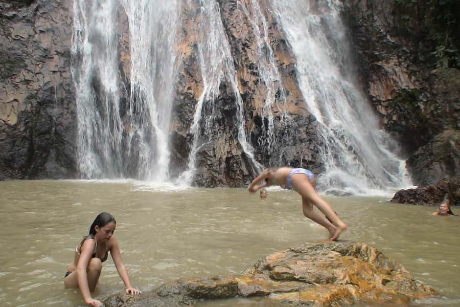Koh Samui: Mr.Ung's 4WD Wild Jungle Safari Tour with Lunch - Na Muang Waterfalls: the big swim break (and why you should plan for wet)