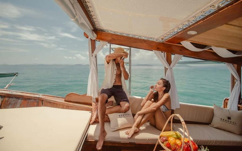 Krabi: 7 Island Tour by Luxury Longtail Boat with Snorkeling - Luxury longtail details that actually help on a 5-hour sea day
