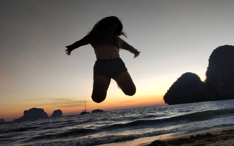 Krabi: 7 Islands Sunset Hopping Cruise with BBQ & Plankton - Railay’s Phra Nang Cave & Beach: where the day starts pretty