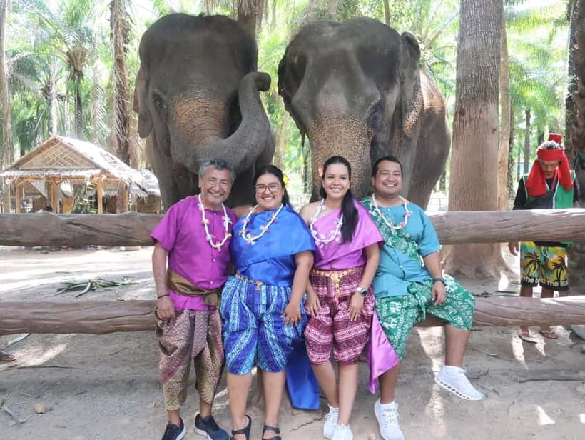 Krabi: Elephant Feeding Program with Traditional Thai Dress - Feeding time plus photo help: making the 30 minutes work