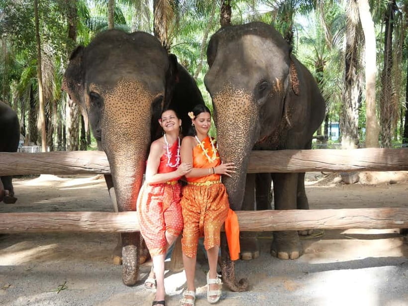Krabi: Elephant Feeding Program with Traditional Thai Dress - From your hotel to the shelter: timing and transfers that keep it simple