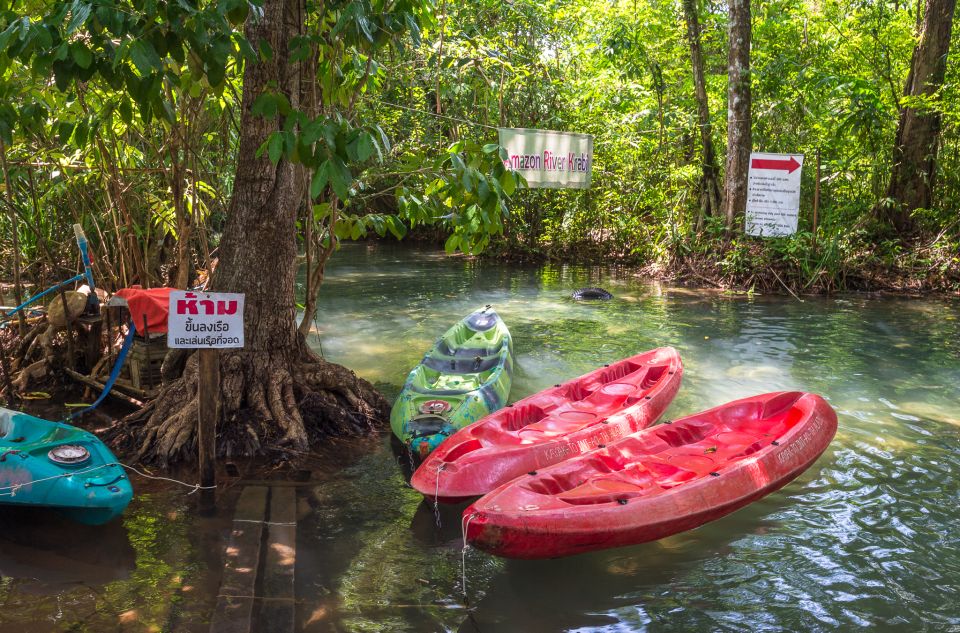 Krabi: Half-Day Blue Lagoon Kayaking at Klong Srakaew & ATV - Klong Srakaew freshwater kayaking: gentle paddling with a real swim payoff