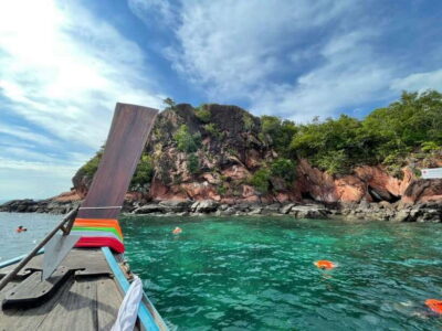 Krabi: Hong Island Longtail Boat & Kayak Tour w Buffet Lunch - Koh Daeng (Red Island) Snorkeling: Short Swim, Big Payoff When Water Is Clear