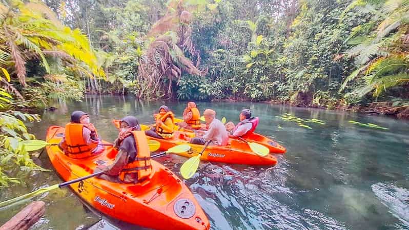 Krabi kayaking and swimming clongrood Tour - Finish Strong: Fruits, Water, and a Shady Rest Area