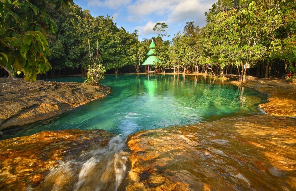 Krabi: Tiger Temple, Hot Springs & Crystal Pool Jungle Tour - Hot springs and Klong Thom’s 40°C bubbling waterfall