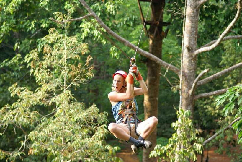 Krabi: Ziplining with Abseiling and Rock Climbing Options - The top-rope rock climbing option: why two instructors help