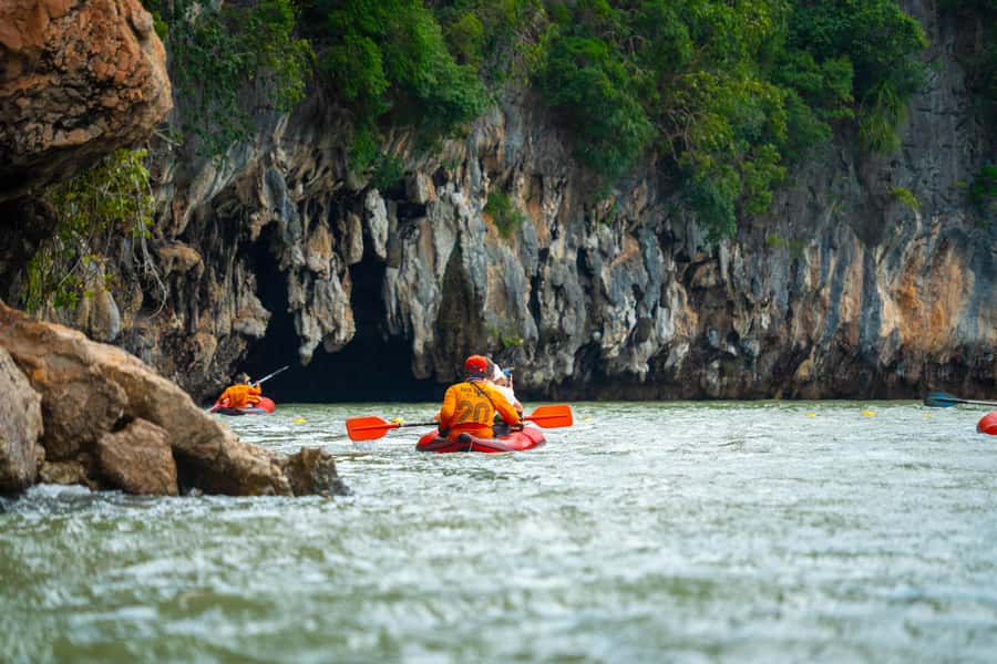 Phang Nga Bay: Longtail Boat Sightseeing Tour - Temple visit and monkey chances: dress rules you should respect