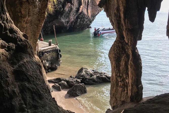 Phang Nga Treasures Sunrise Trekking and No-crowd James Bond by longtailed boat - Longtail boat cruising and sea caves: how the day stays active