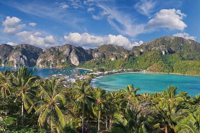 Phi Phi , Khai & Maya : Unforgettable Island Hopping by Speedboat - Viking Cave from the boat: quick history shot without the hike