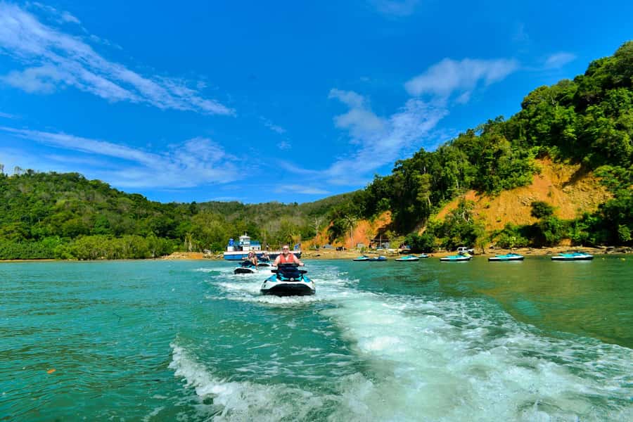 Phuket: 5 or 8-Island Jet Ski Tour with Lunch and Transfer - Jet ski setup, rules, and safety you should plan for
