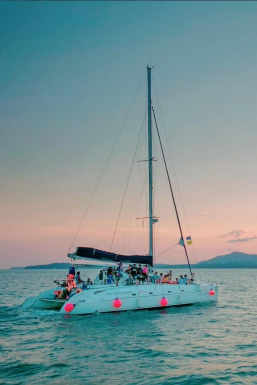 Phuket: Coral Island Catamaran Cruise with Sunset Dinner - Sailing to Coral Island: cruising time without the boredom