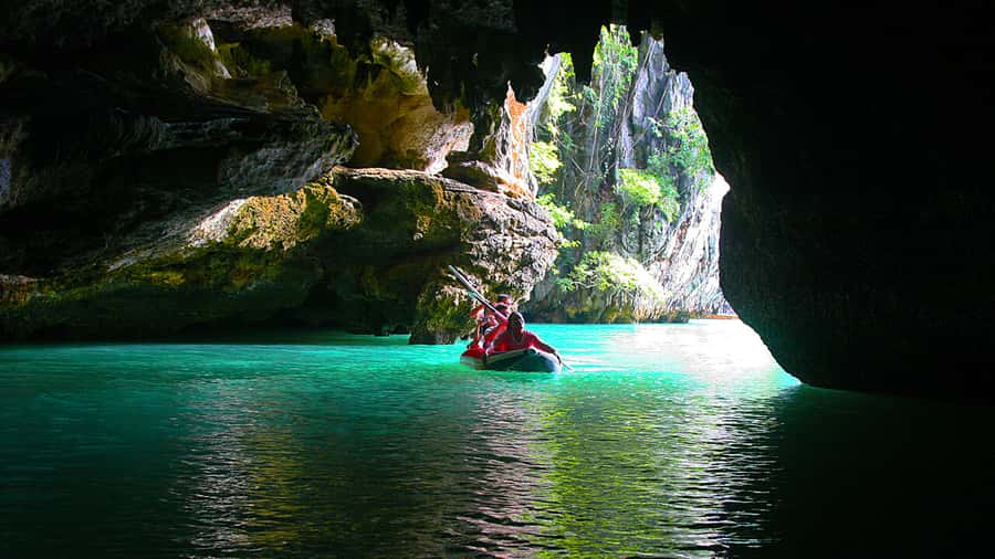 Phuket: James Bond Island by Big Boat with Sea Cave Canoeing - Panak Island sea-cave canoeing: where the limestone does the talking