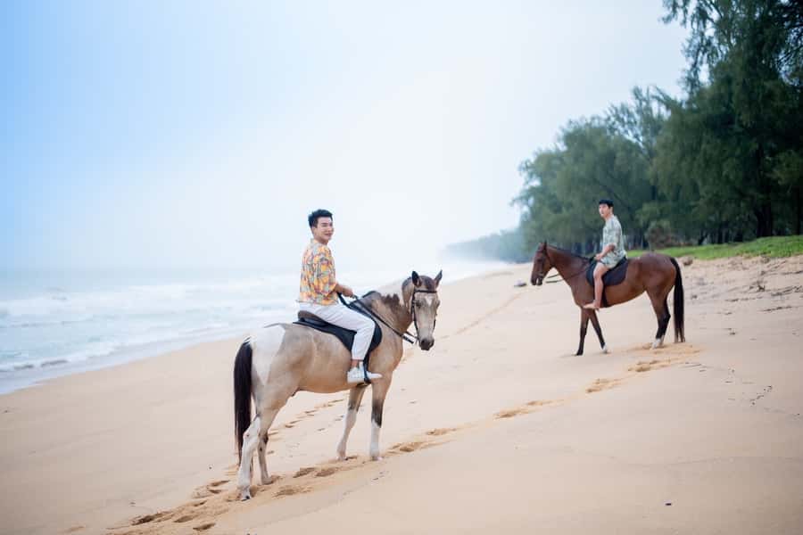 Phuket: Kamala Beach Horse Riding Activity - The stable start: helmet, boots, and matching your horse