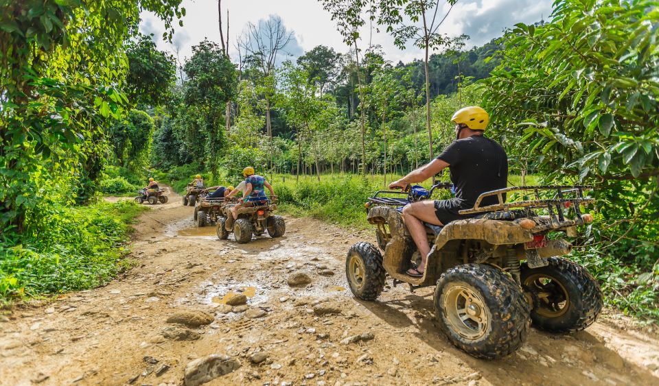 Phuket: White Water Rafting and Jungle Adventure with Lunch - ATV, Zipline, and the Waterfall Swim Cooling-Off Phase